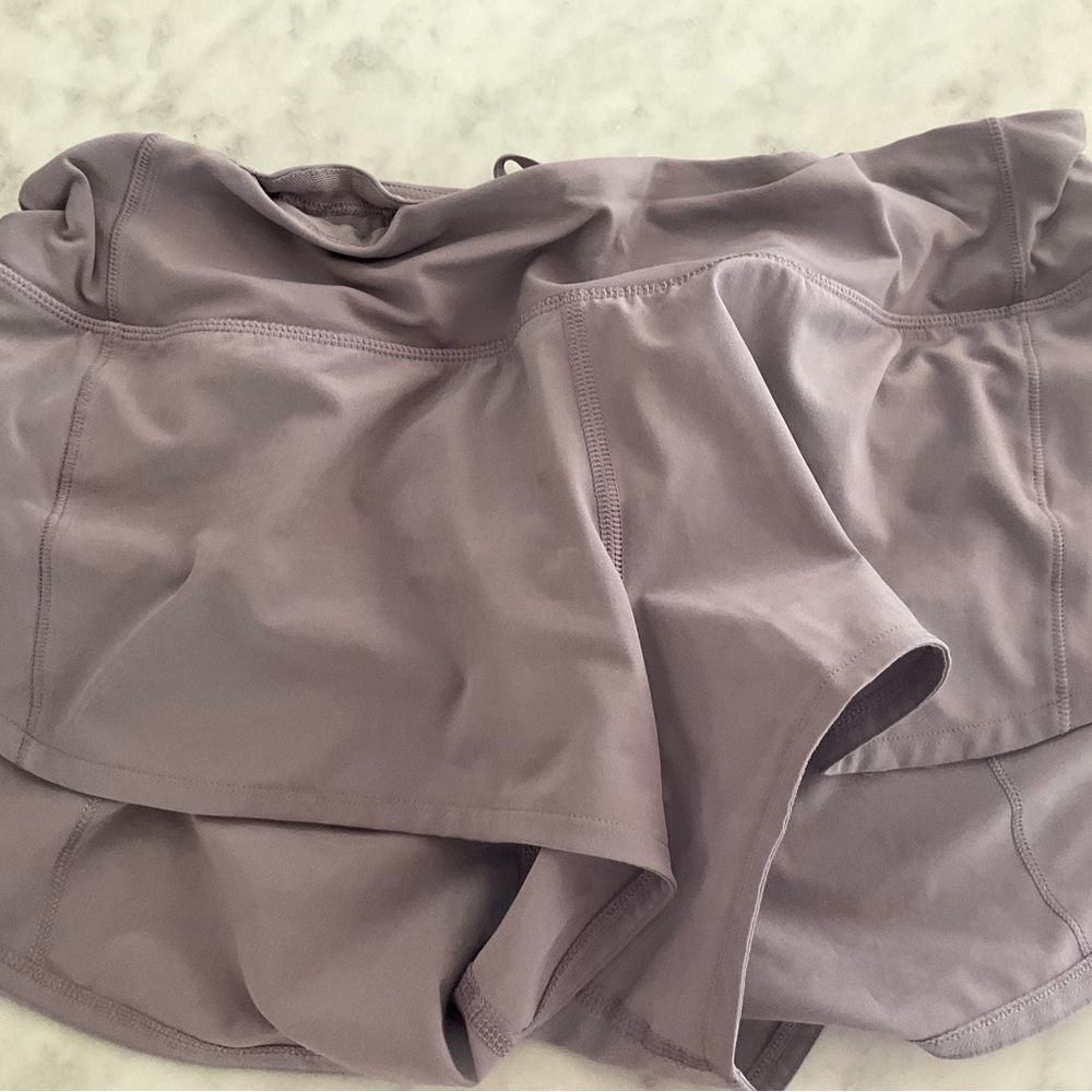 Purple lulu shorts